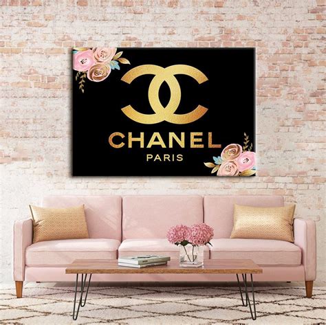 chanel wall art canvas